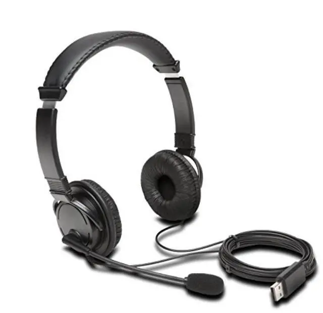 Alt view image 7 of 18 - Kensington HE K97601WW USB Hi-Fi Headphones with Mic