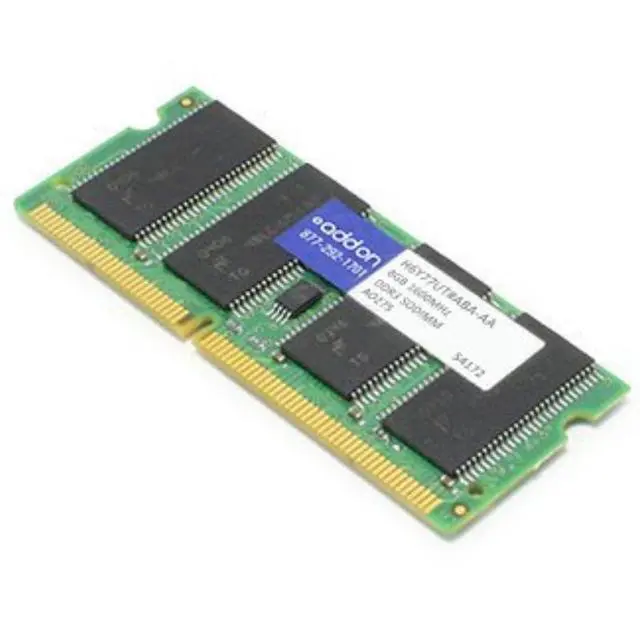 Alt view image 2 of 11 - AddOn 8GB DDR3-1600MHz SODIMM for HP H6Y77UT#ABA - DDR3 - 8 GB - SO-DIMM 20 (it may take up to 15 days to be received)