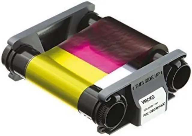 Alt view image 2 of 3 - badgy color ribbon for 100 prints badgy100 & badgy200 cbgr0100c