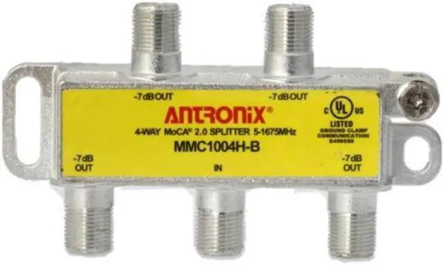 Alt view image 2 of 9 - 4 Way Antronix MMC1004H-B 5-1675 MHz MoCA 2.0 Splitter for Frontier Formerly Verizon Fios