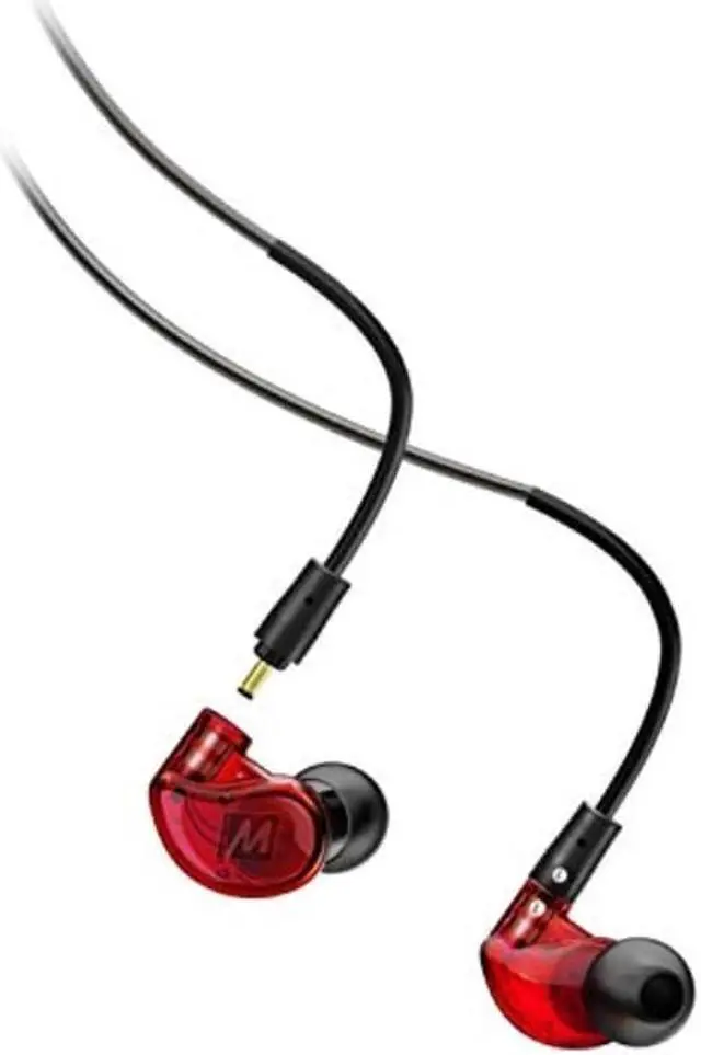 Alt view image 6 of 8 - mee audio m6 pro musicians' inear monitors with detachable cables; universalfit and noiseisolating 2nd generation red