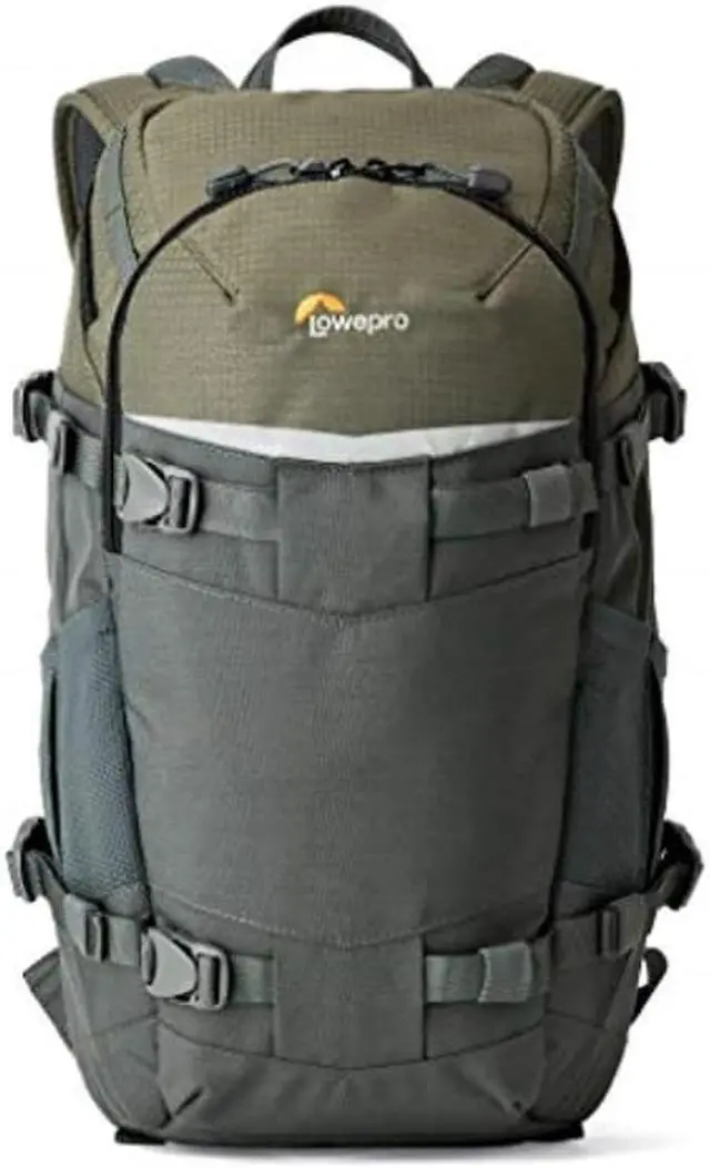 Alt view image 8 of 12 - Lowepro Flipside Trek BP 250 AW Backpack for DSLR & 1-2 Lenses, Gray/Dark Green