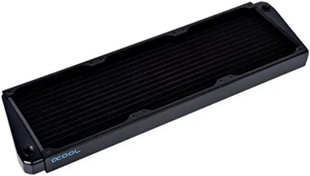 Alt view image 9 of 12 - Alphacool NexXxos ST30 Full Copper X-Flow Radiator 420, 140mm x 3, Triple Fan, Black