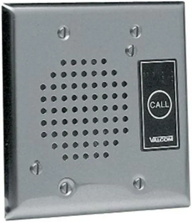 Alt view image 2 of 3 - VALCOM V-1072A-ST Talkback Doorplate Speaker - Stnless Stl