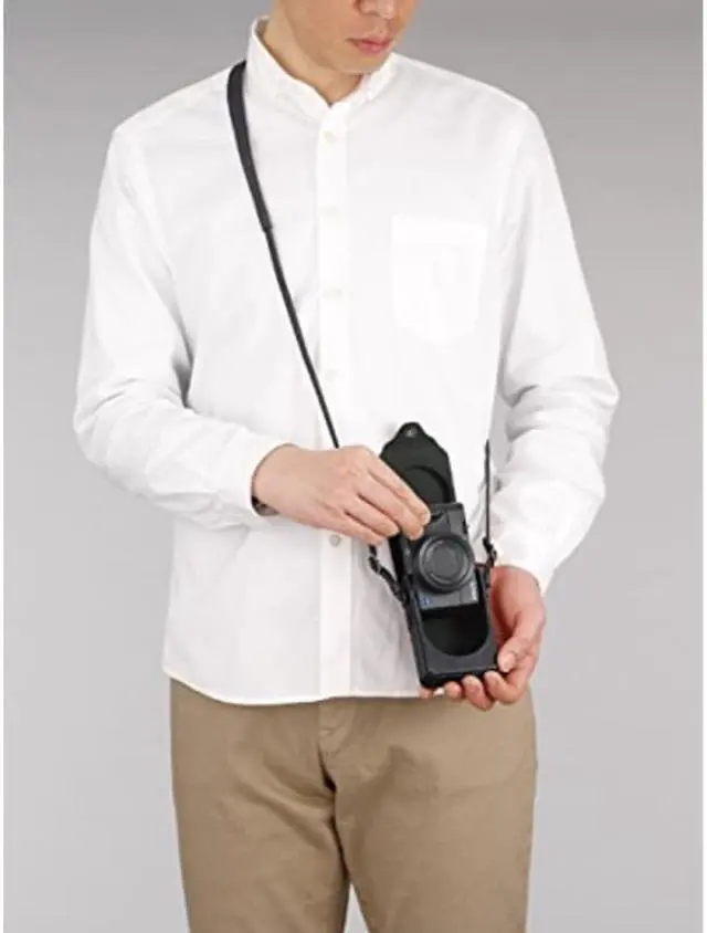 Alt view image 8 of 9 - Sony Vertical Type Soft Carrying Case for Cyber-shot RX100 and RX100II Cameras