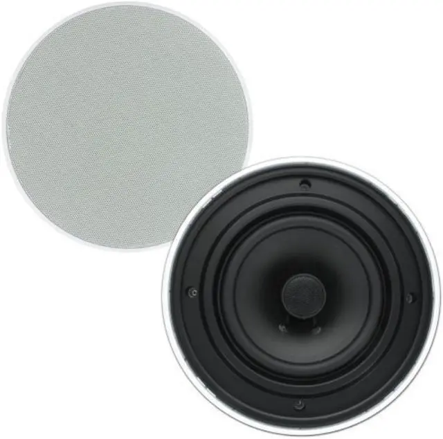 Alt view image 9 of 10 - Theater Solutions TSQ670 Flush Mount 70 Volt Speakers with 6.5" Woofers In Ceiling