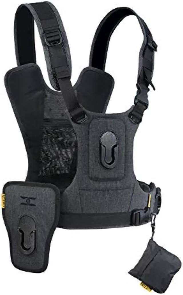 Alt view image 10 of 20 - Cotton Carrier 3G Harness System For Two Cameras 147GREY