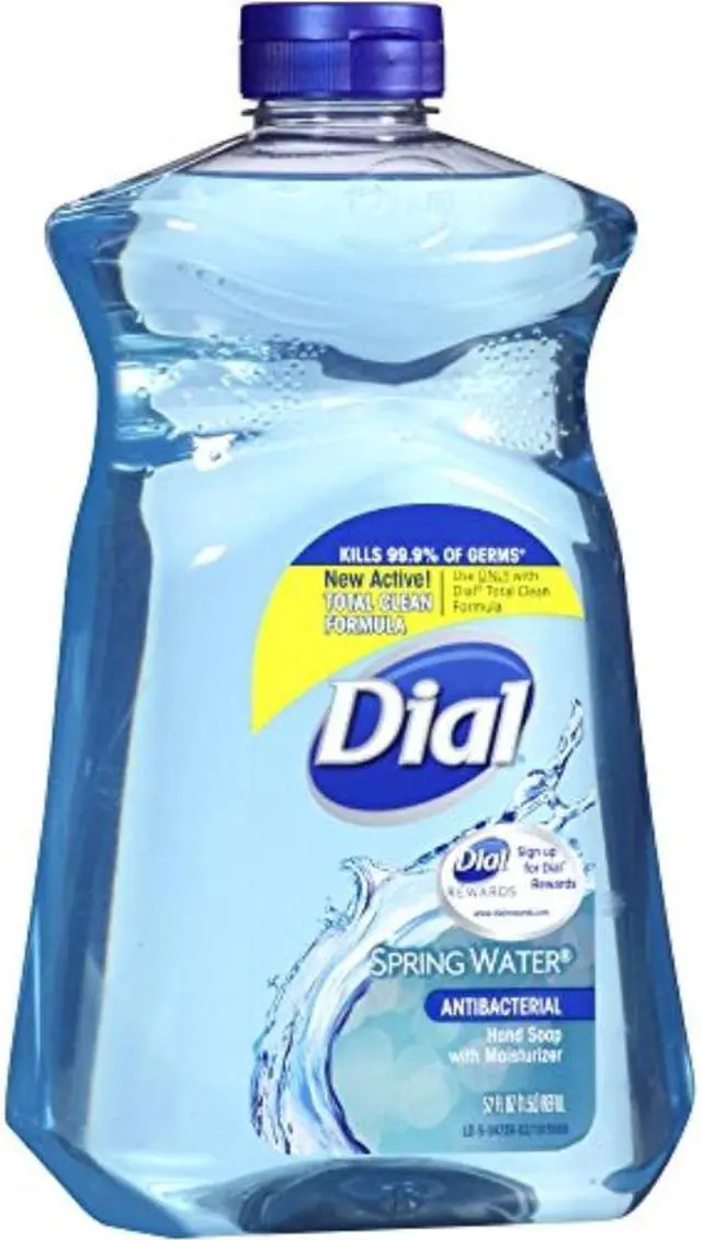 Alt view image 5 of 9 - Dial Antimicrobial Liquid Hand Soap Spring Water 50 oz Bottle 17010EA