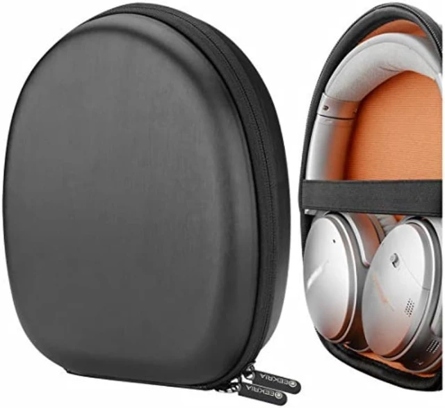 Alt view image 3 of 9 - geekria ultrashell headphones case for parrot zik, bose quietcomfort qc3, qc25, qc2, qc15, aroundear ae2w, ae2i, ae2, tp1, soundlink onear, oe, oe2, oe2i, grado, ath, akg, jbl, foldable headphones /
