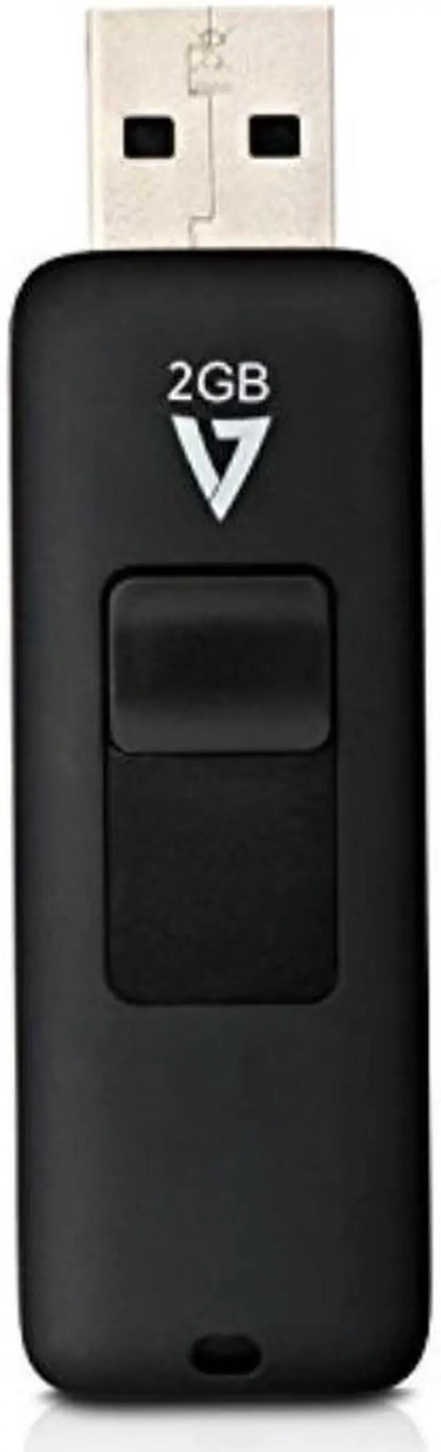 Alt view image 3 of 16 - V7 MEMORY VF22GAR-3N 2GB FLASH DRIVE USB 2.0 BLACK