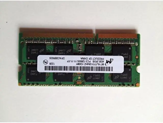 Alt view image 3 of 3 - MICRON MT8KTF51264HZ-1G6E1 4GB DDR3L PC3-12800 CL11 512MBX64 512X8 1.35V 204P SODIMM