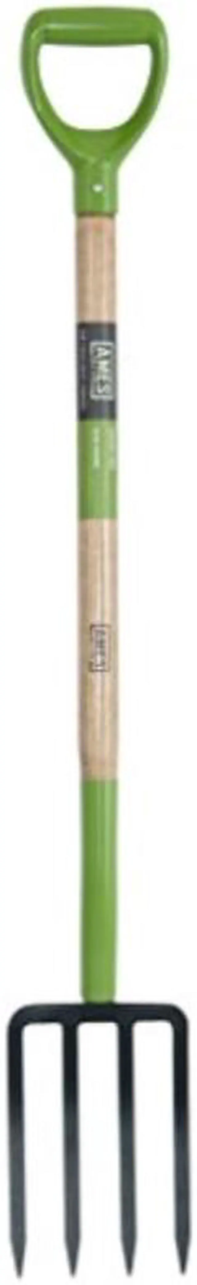 Main image of AMES 2826200 4-Tine Forged Steel Spading Fork with Hardwood Handle and D-Grip 45-Inch