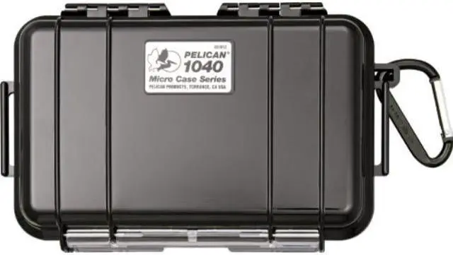 Alt view image 9 of 12 - Pelican Products 1040-025-110 Waterproof Case Black 6 9/16 x 3 15/16 x 1 3/4