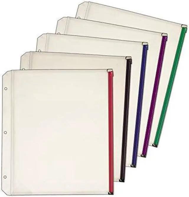 Alt view image 4 of 14 - Cardinal Expanding Zipper Binder Pocket 11 x 8 1/2 Assorted Colors 5/Pack 14650