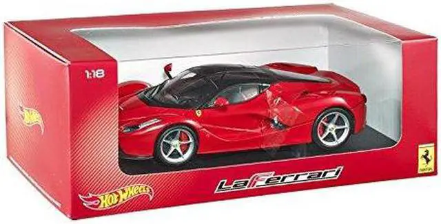 Alt view image 3 of 11 - Ferrari Laferrari F70 Hybrid Red 1:18 Diecast Car Model by Hotwheels