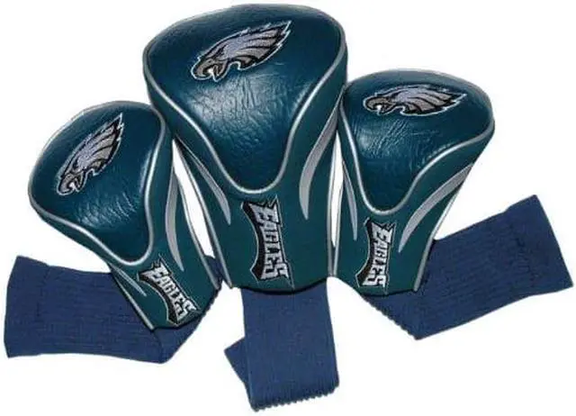 Alt view image 5 of 6 - Team Golf 3-Pack Headcovers (Philadelphia Eagles) Headcover