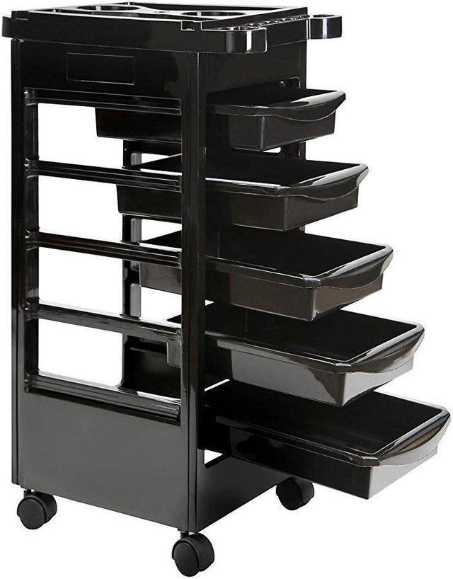Alt view image 4 of 7 - Saloniture Beauty Salon Rolling Trolley Cart With 5 Drawers