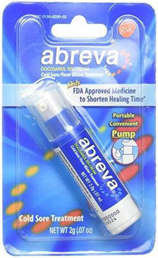 Alt view image 3 of 5 - Abreva Cold Sore/Fever Blister Treatment Pump - 0.07 oz