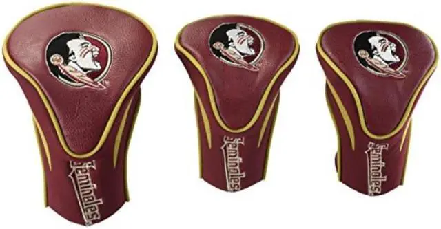 Alt view image 3 of 4 - Team Golf Florida State University Seminoles 3 Pack Contour Headcover