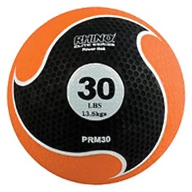 Alt view image 3 of 7 - Champion Sports PRM10 Rhino Elite Medicine Ball - 10 lb - Orange