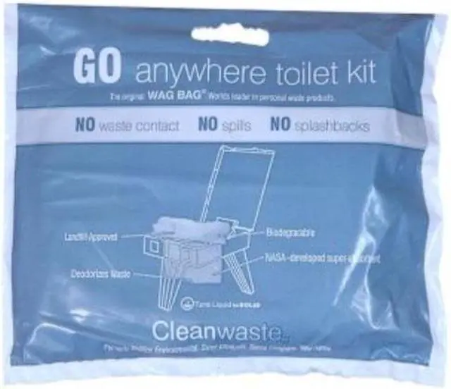 Alt view image 3 of 6 - CLEANWASTE D313W50 Toilet Kit,Biodegradeable,PK50
