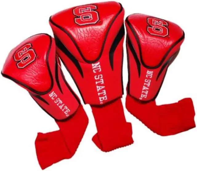 Alt view image 5 of 5 - Team Golf 22694 North Carolina State University 3 Pack Contour Fit Headcover
