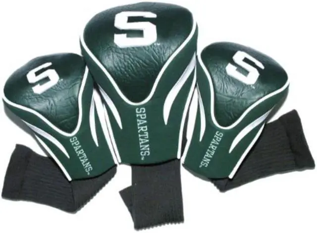 Alt view image 4 of 7 - Michigan State Spartans Ncaa 3 Pack Contour Fit Headcover