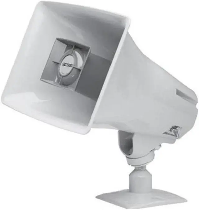 Alt view image 4 of 7 - Valcom - V-1036C-GRAY - One-way, 15-watt Amplified Horn, Gray