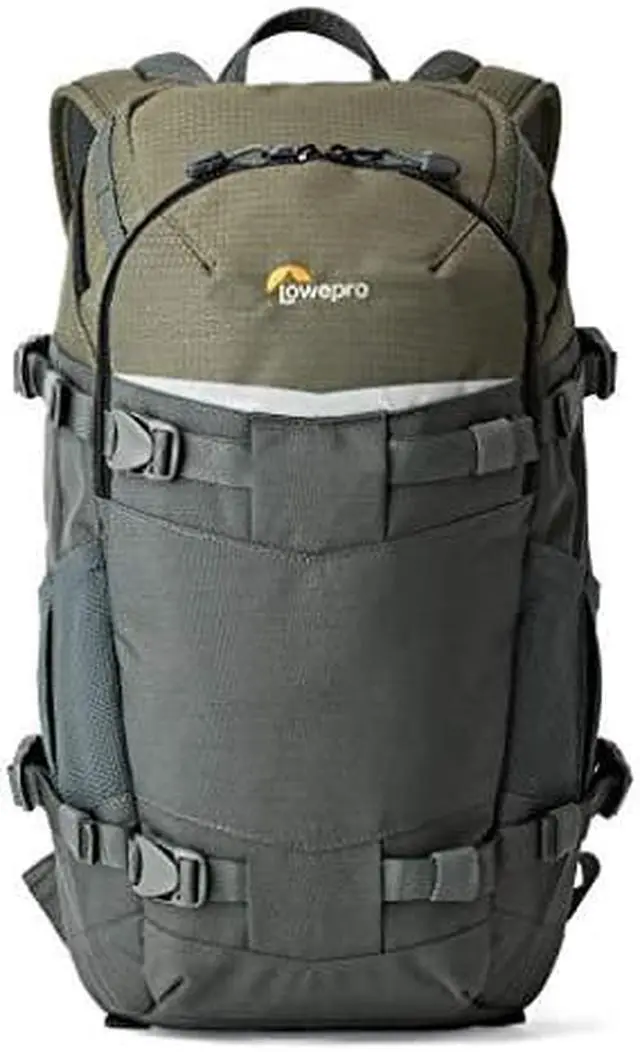 Alt view image 7 of 12 - Lowepro Flipside Trek BP 250 AW Backpack for DSLR & 1-2 Lenses, Gray/Dark Green