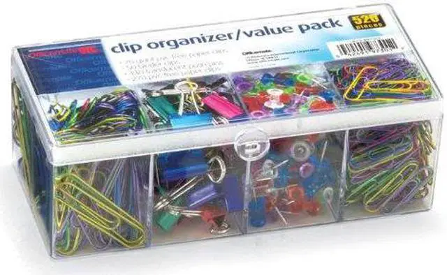 Alt view image 7 of 9 - Officemate International Corp. Clip Organizer Value Pack 520/PK Assorted 97301