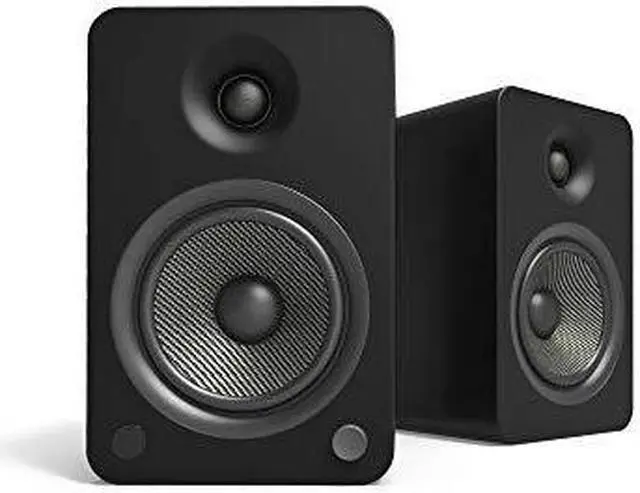 Alt view image 4 of 13 - Kanto YU6 Powered Bookshelf Speakers with Built-In Bluetooth - Pair (Matte Black)