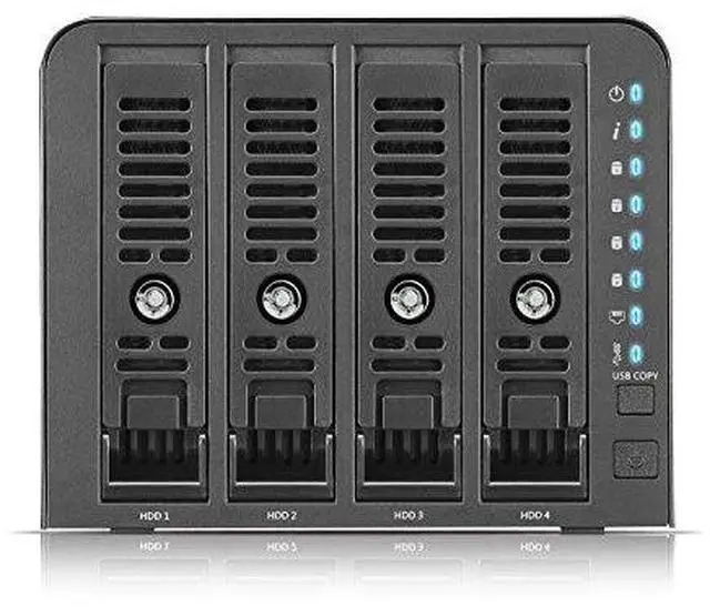 Alt view image 12 of 12 - Thecus N4350 SAN/NAS Storage System - Marvell ARMADA 388 Dual-core (2 Core) 1.80 GHz - 4 x HDD Supported - 1 GB RAM DDR4 SDRAM - Serial ATA/600 Controller - RAID Supported 0, 1, 5, 6, 10, JBOD - 4 x T