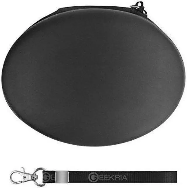 Alt view image 8 of 10 - headphones case for skullcandy crusher bluetooth wireless, sennheiser hd 4.30i, hd 4.30g, hd 4.20, hd 2.30, momentum 2.0, mm550x, hard shell carrying case/headset travel bag black pu