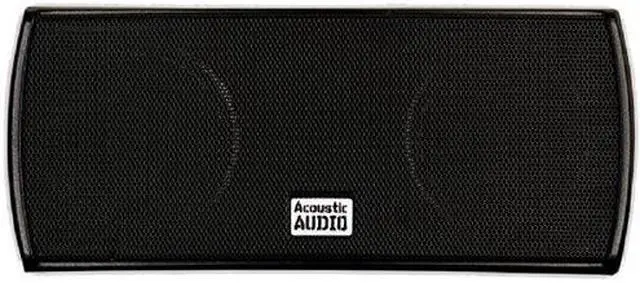 Alt view image 5 of 6 - Acoustic Audio AA32CB Mountable Indoor Center Speaker 300 Watts Black Bookshelf