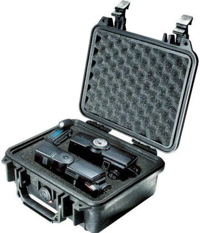 Alt view image 9 of 11 - Pelican 1120-001-110 No Foam Insert Black Protector Case 7.25" x 4.75" x 3.06"