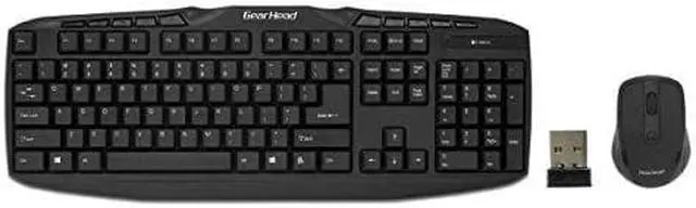 Alt view image 10 of 10 - Gear Head KB5165W Multimedia Wireless Keyboard and Optical Mouse