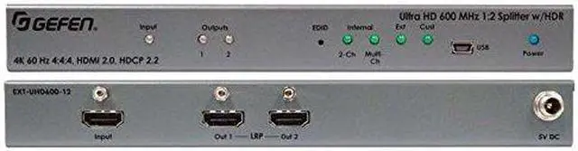 Main image of Gefen Ultra Hd 600 Mhz 1:2 Splitter For Hdmi W/ Hdr
