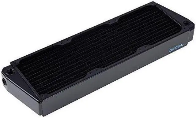 Alt view image 4 of 5 - Alphacool NexXxos XT45 Full Copper X-Flow Radiator 360, 120mm x 3, Triple Fan, Black