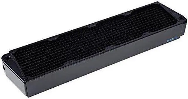Alt view image 9 of 10 - Alphacool NexXxos UT60 Full Copper X-Flow Radiator 480, 120mm x 4, Quad Fan, Black