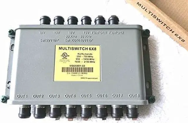 Alt view image 2 of 9 - Directv 6x8 Multi-Switch Ka Ku Bands MS6X8R1-03