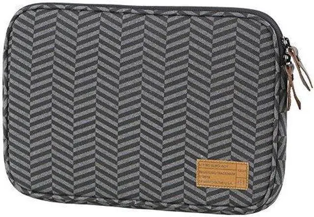 Alt view image 3 of 4 - Hex Sleeve Case With Rear Pocket For Microsoft Surface 3 Black Grey Chevron