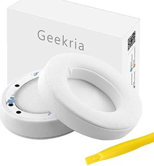 Alt view image 8 of 9 - geekria earpad for beats by dr. dre studio 3.0, studio2 2nd gen bluetooth wireless headphone replacement ear pad / ear cushion / ear cups / ear cover / earpads repair parts white