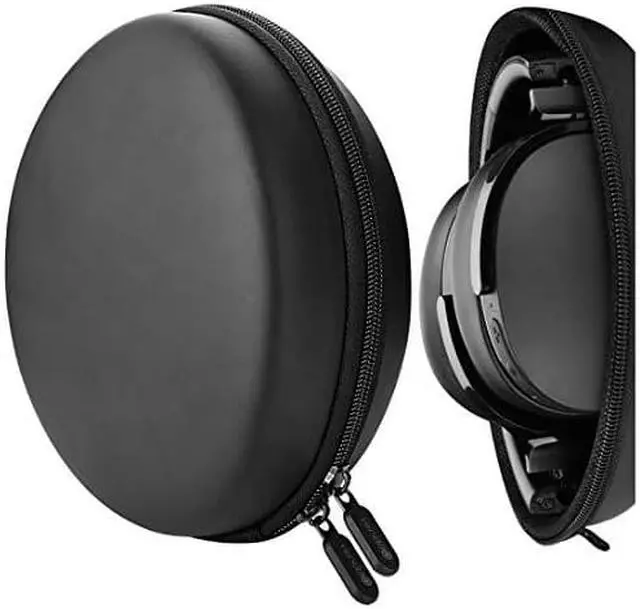 Alt view image 3 of 12 - headphone case for skullcandy hesh 3, crusher bluetooth, beats studio, sennheiser momentum2.0, sony h.ear on, monster diamond, headphones hard shell carrying case / headset travel bag black