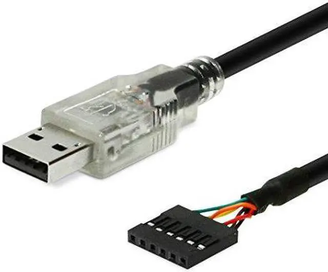 Alt view image 4 of 8 - Gearmo USB to TTL Serial Adapter Cable 3.3V, Activity LED's, FTDI FT232QR Chip, 6 Pin Female Socket Header UART Windows 11, 10, 8, 7, macOS, Linux (5ft, 3.3 Volt) (SS-TTL3VT)
