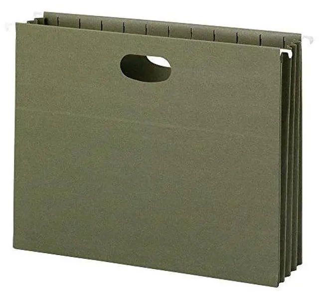 Alt view image 7 of 18 - Smead 100% Recycled Hanging Pockets with Full-Height Gusset Letter Green 10/Box 64226