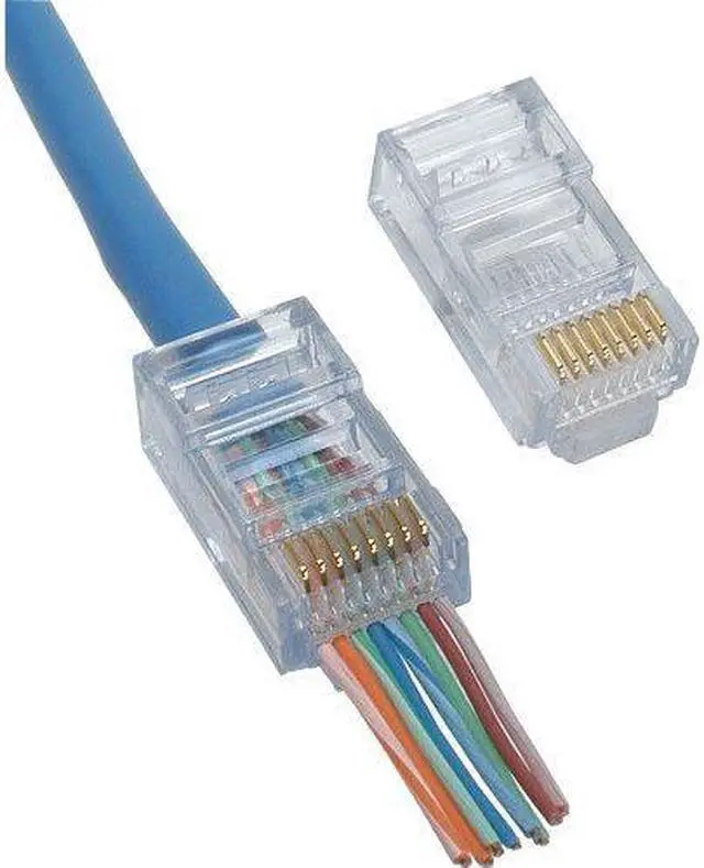 Alt view image 10 of 13 - Platinum Tools EZ-RJ45 Cat5e Connector (50 Pack) (100003C)
