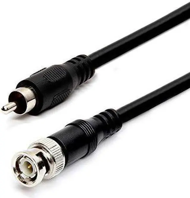 Alt view image 2 of 8 - Cmple RG59U 50 Feet BNC Male to RCA Male, 75 Ohm, Coaxial BNC to RCA Video Cable, Black, (453-N)