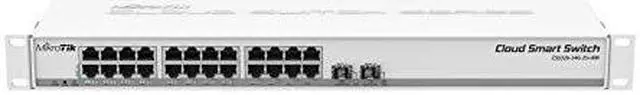 Alt view image 6 of 14 - MikroTik - CSS326-24G-2S+RM - Cloud Smart Switch 326-24G-2S+RM with 24x Gigabit Ethernet ports, 2x SFP+ cages, 1U