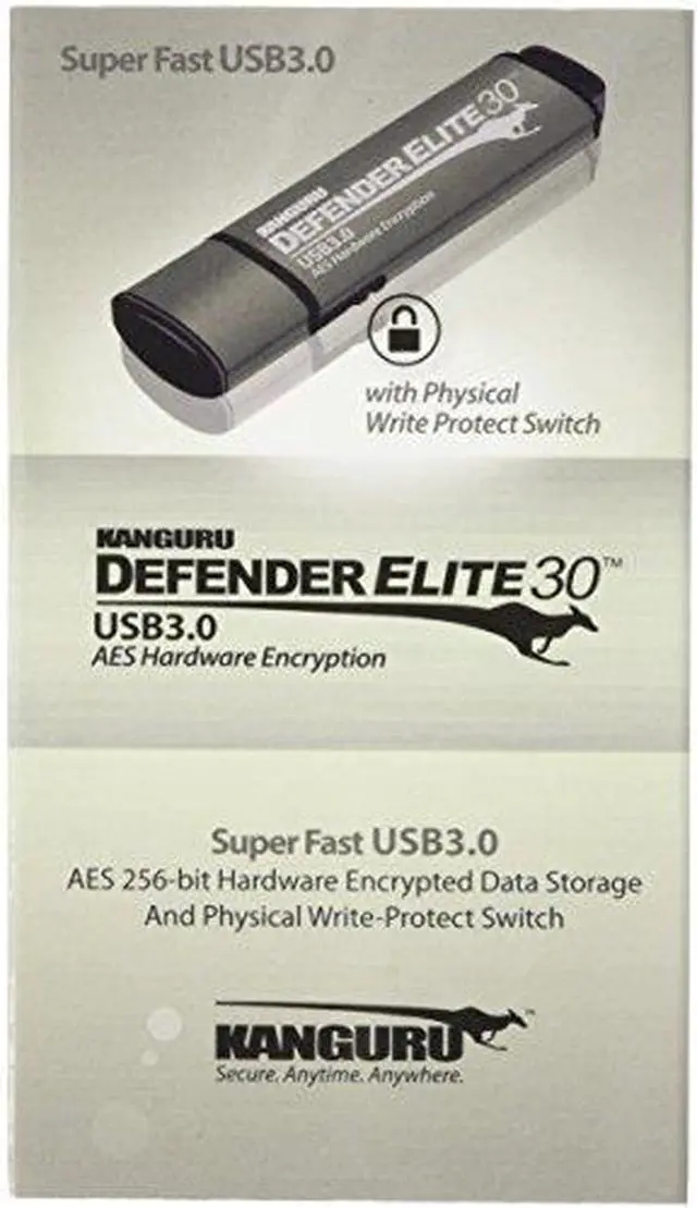 Main image of Kanguru Defender Elite Encrypted Flash Drive