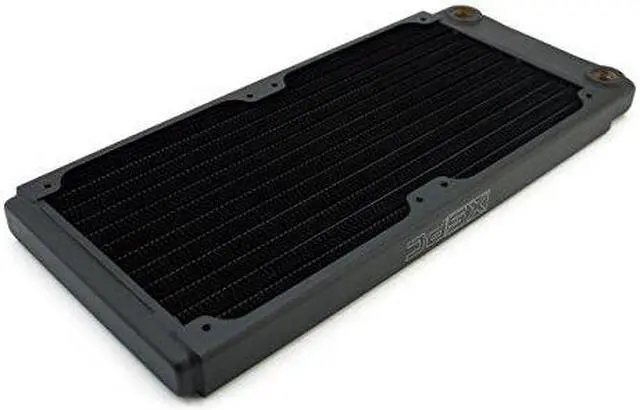 Alt view image 14 of 14 - XSPC TX240 Ultra Thin Radiator, 120mm x 2, Dual Fan, Black